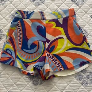 Colorful Women's Patterned Shorts